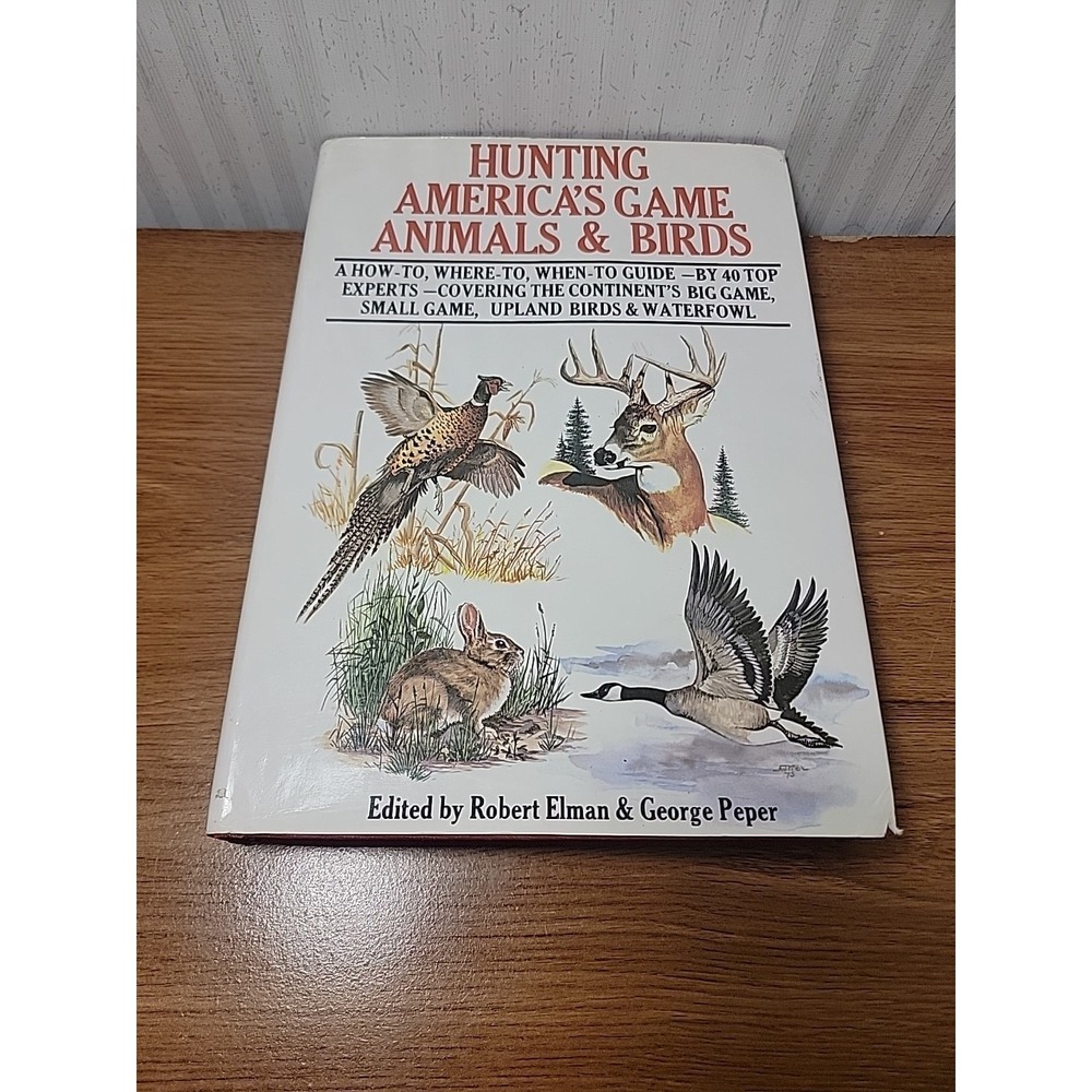 Robert Elman Hunting America's Game Animals & Birds Hardcover 1975 Guide Good